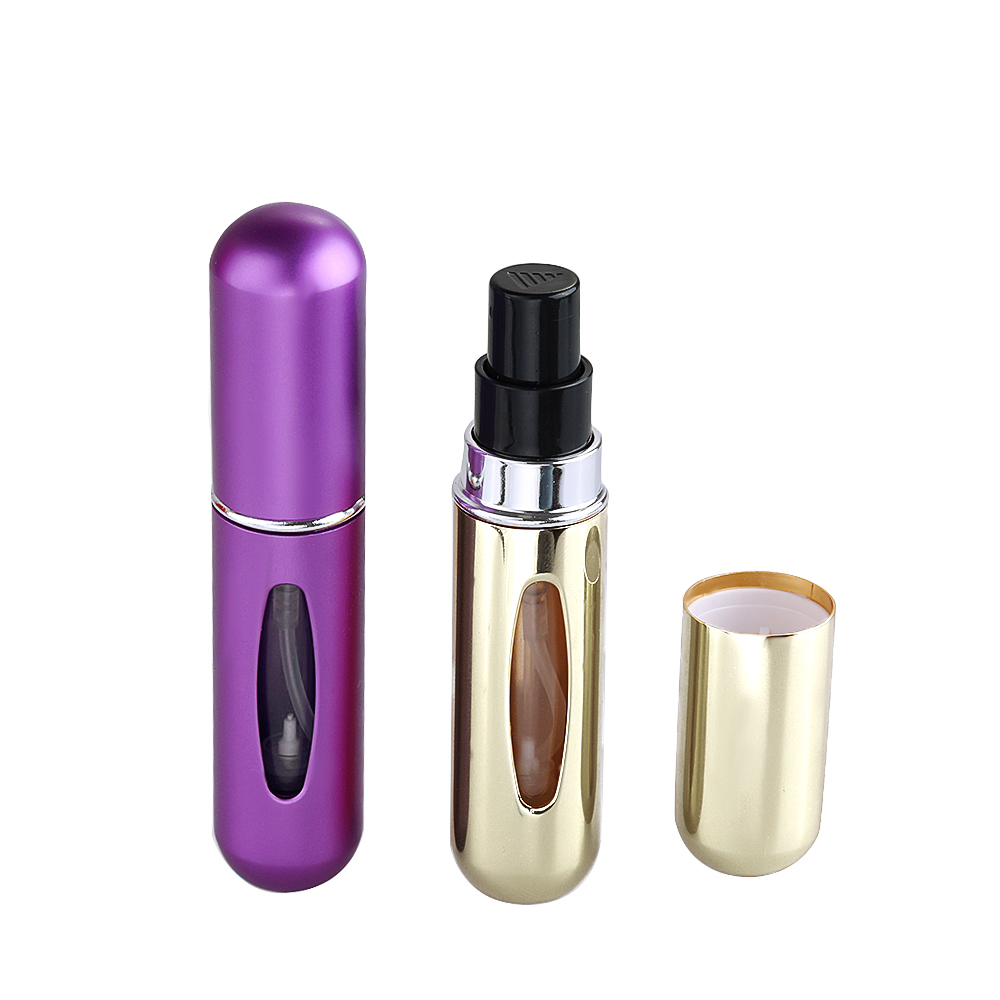 Portable mini rechargeable ladies 5ml perfume spray bottle Chinese manufacturers stock exquisite 8ml perfume tube