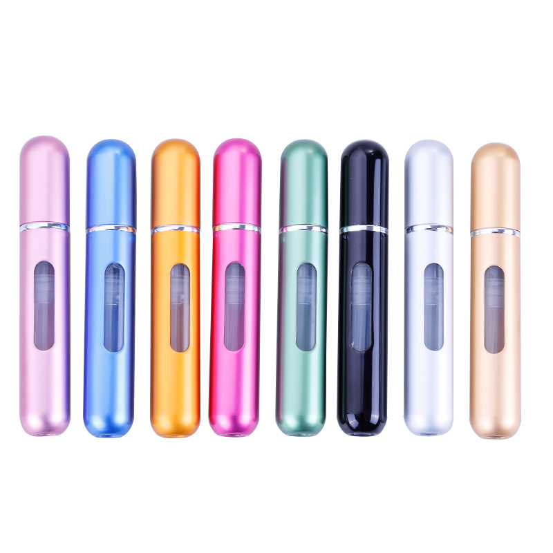 Portable mini rechargeable ladies 5ml perfume spray bottle Chinese manufacturers stock exquisite 8ml perfume tube