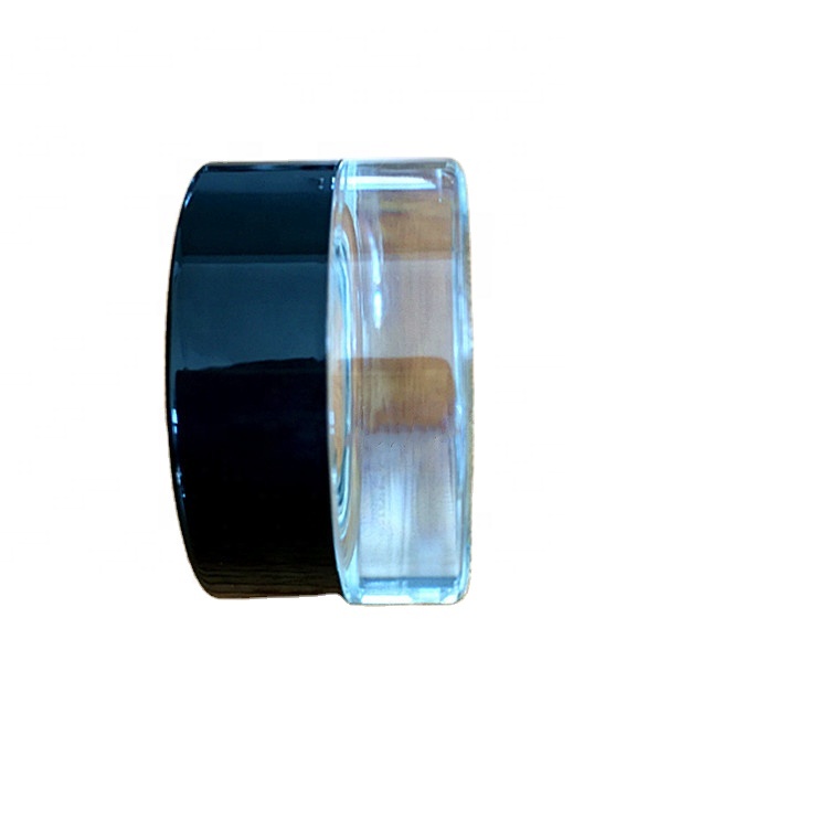 Portable travel 5g 5ml glass eye cream bottle jar small glass cosmetic jars lids LA002