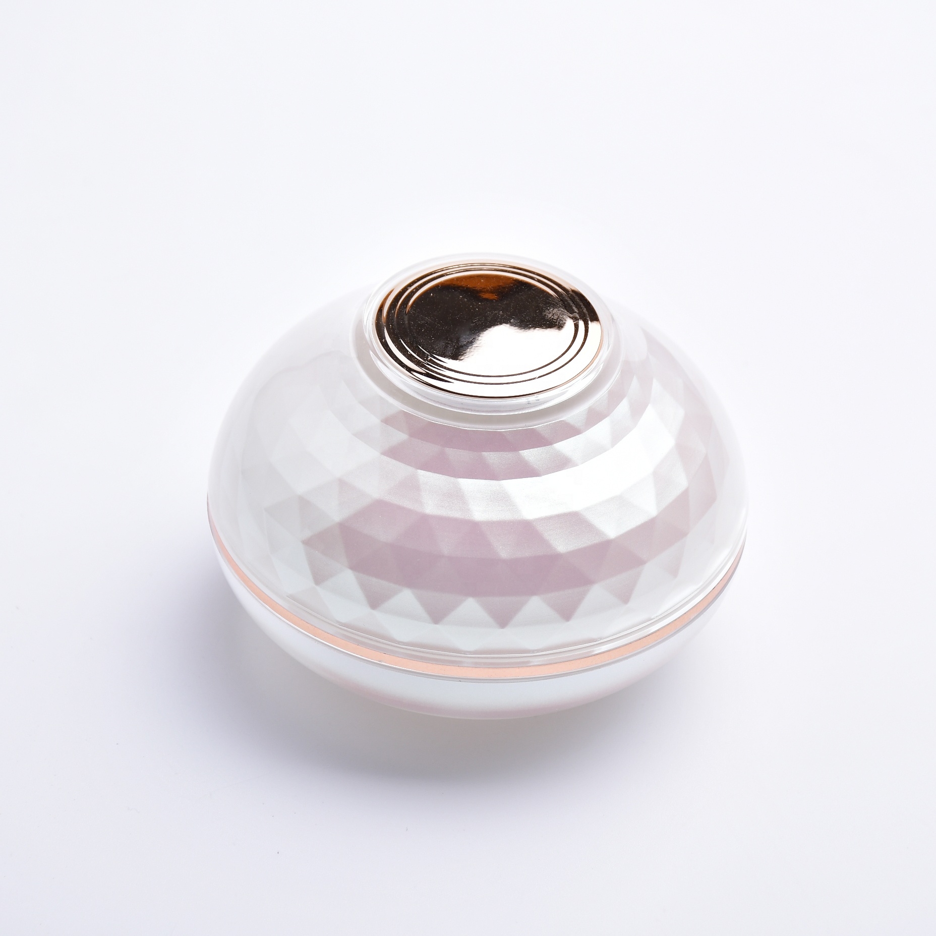 Pots et bouteilles de creme pour collier en or rose Ensemble de creme acrylique pour les soins de la peau