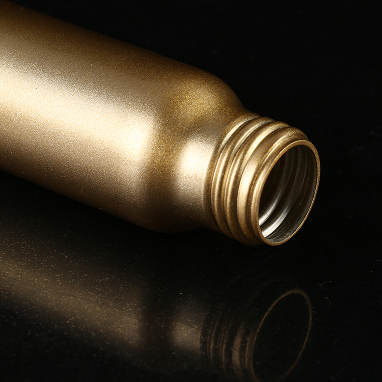 Powder Mini Talc Perfume 100 ml Packaging Cosmetics Printing Empty Black 100ml Aluminium Bottle