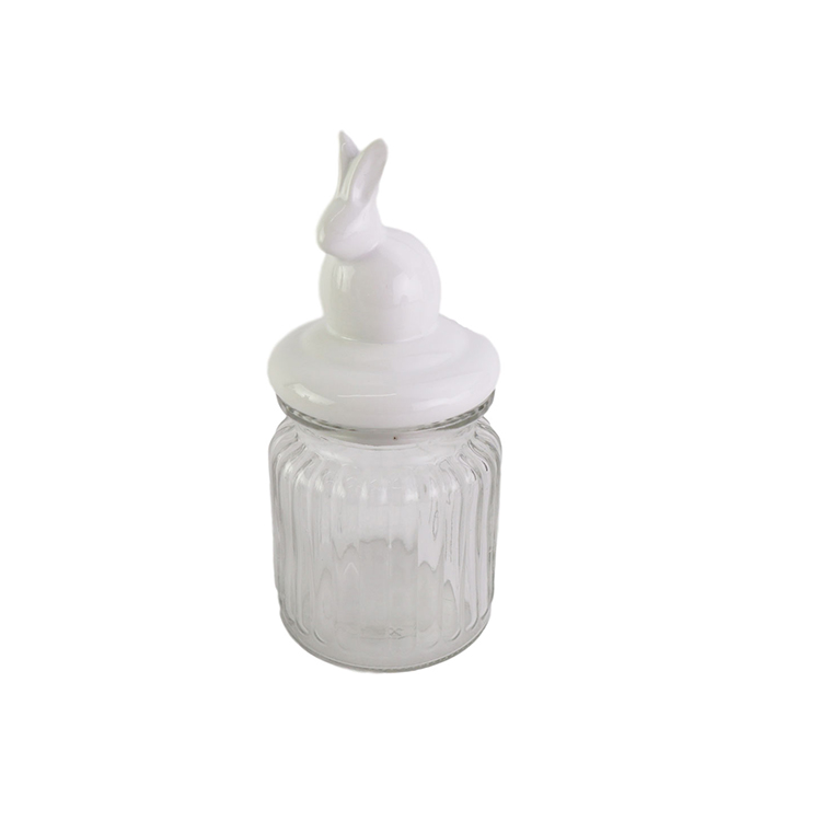 Practical and useful high quality bunny glass bottle