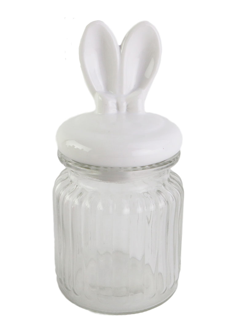 Practical and useful high quality bunny glass bottle