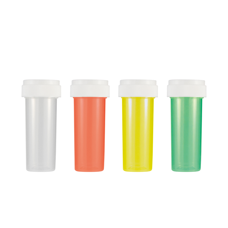 Practical light color 30 dram retail pharmacy pill push down & turn cap vail plastic child resistant tube for medical hemp