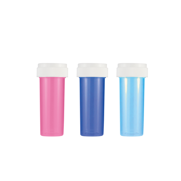 Practical light color 30 dram retail pharmacy pill push down & turn cap vail plastic child resistant tube for medical hemp