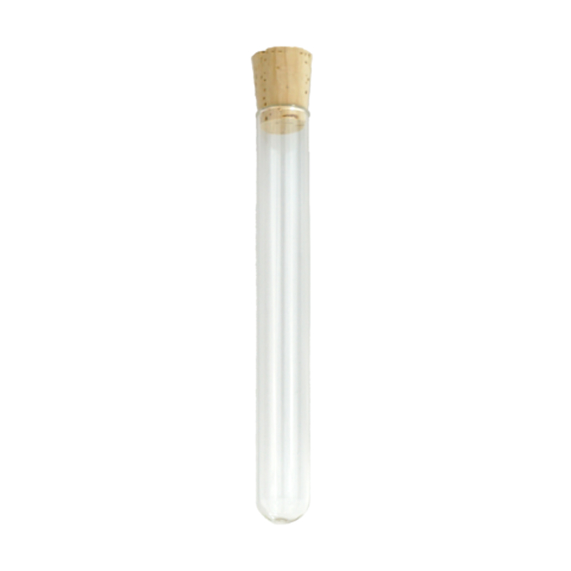 Pre Rolled Herb Clear Glass Vials Tube w/ Cork Top Joint Blunt Cig Holder Storage