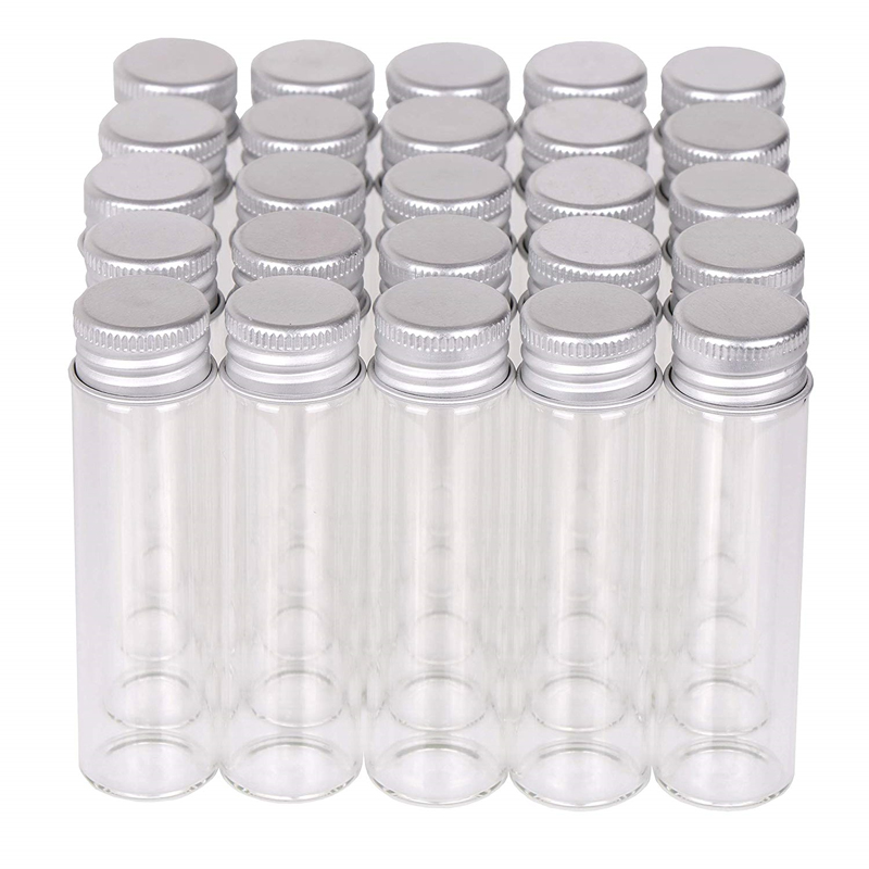 Pre Rolled Herb Clear Glass Vials Tube w/ Cork Top Joint Blunt Cig Holder Storage