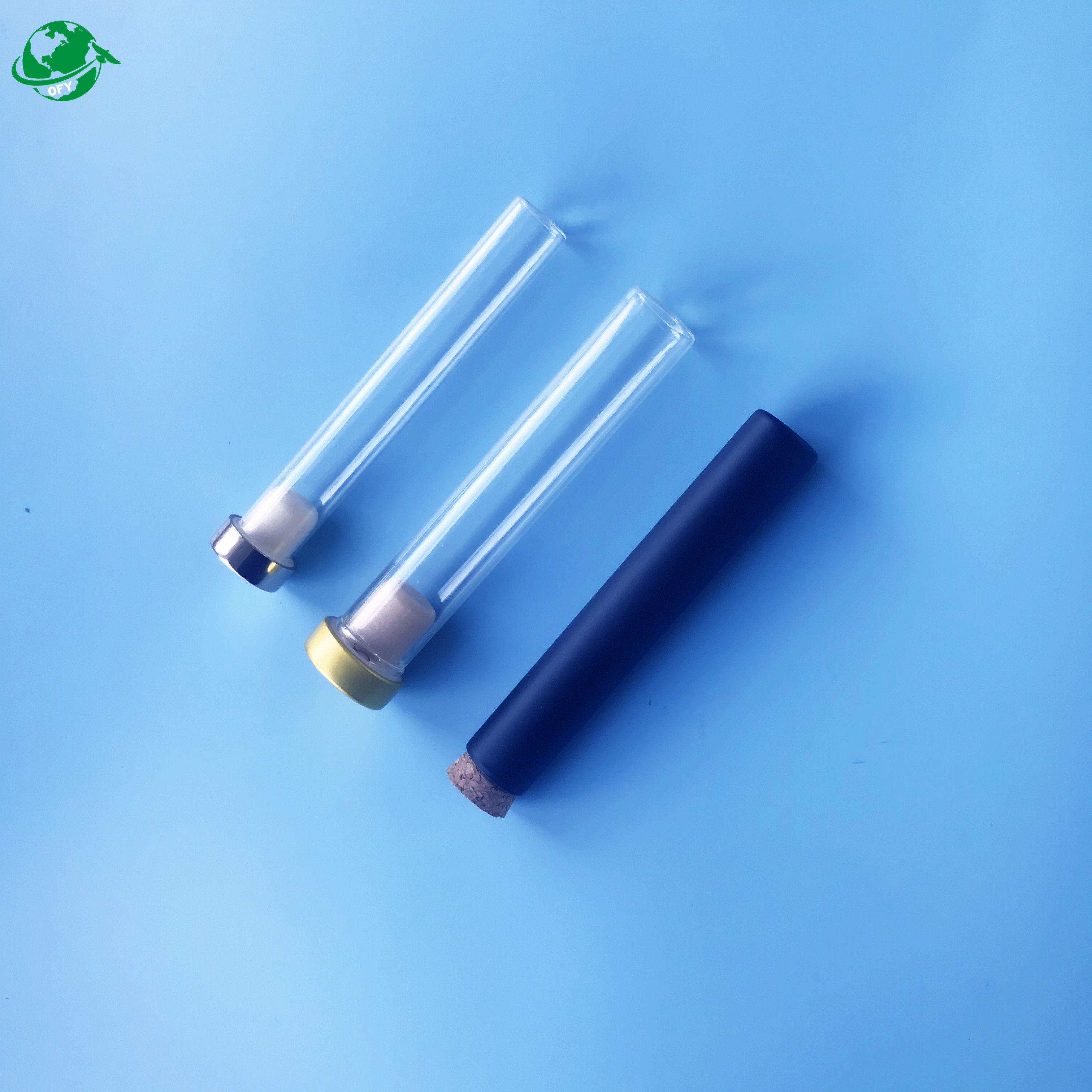 Pre roll Tube Glass Test Tube With New Design Cork Top For King Size Preroll Cones