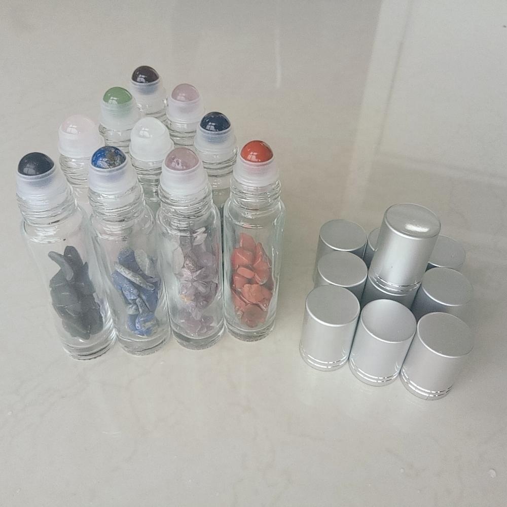 Precious Rollerballs For Essential Oil Blending Gemstone Roller Bottle Tops