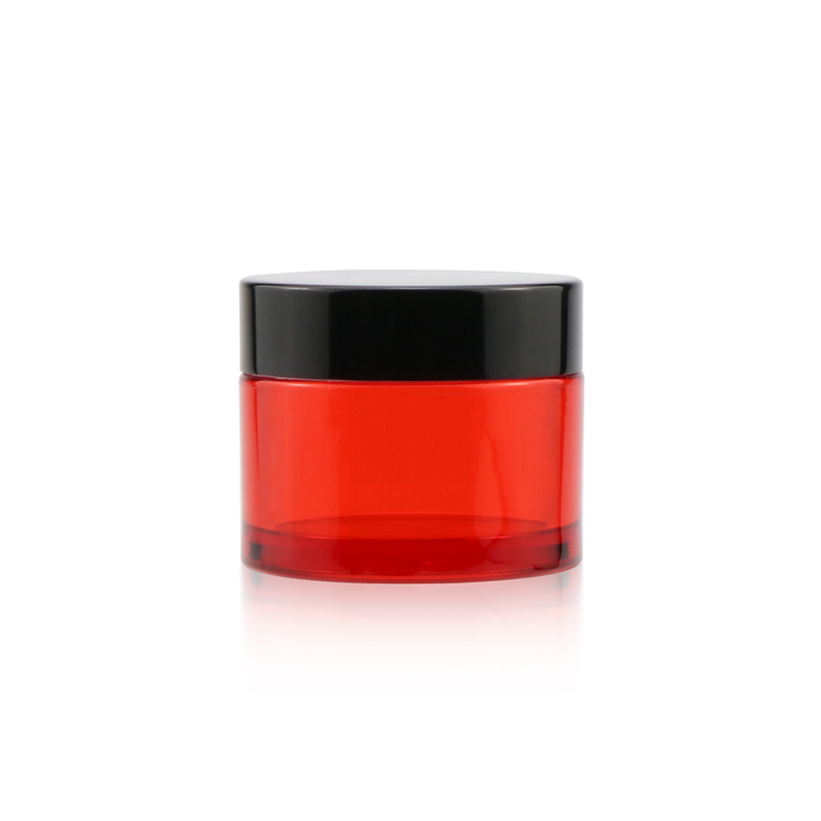 Premium 15 50 ml small face cream gel containers empty wide mouth makeup clear plastic jars with gold lid for cosmetic