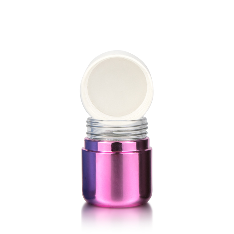 Premium 2 oz 3 oz 4 oz smell stash weed container wide mouth round bottom child resistant glass jar with white lid