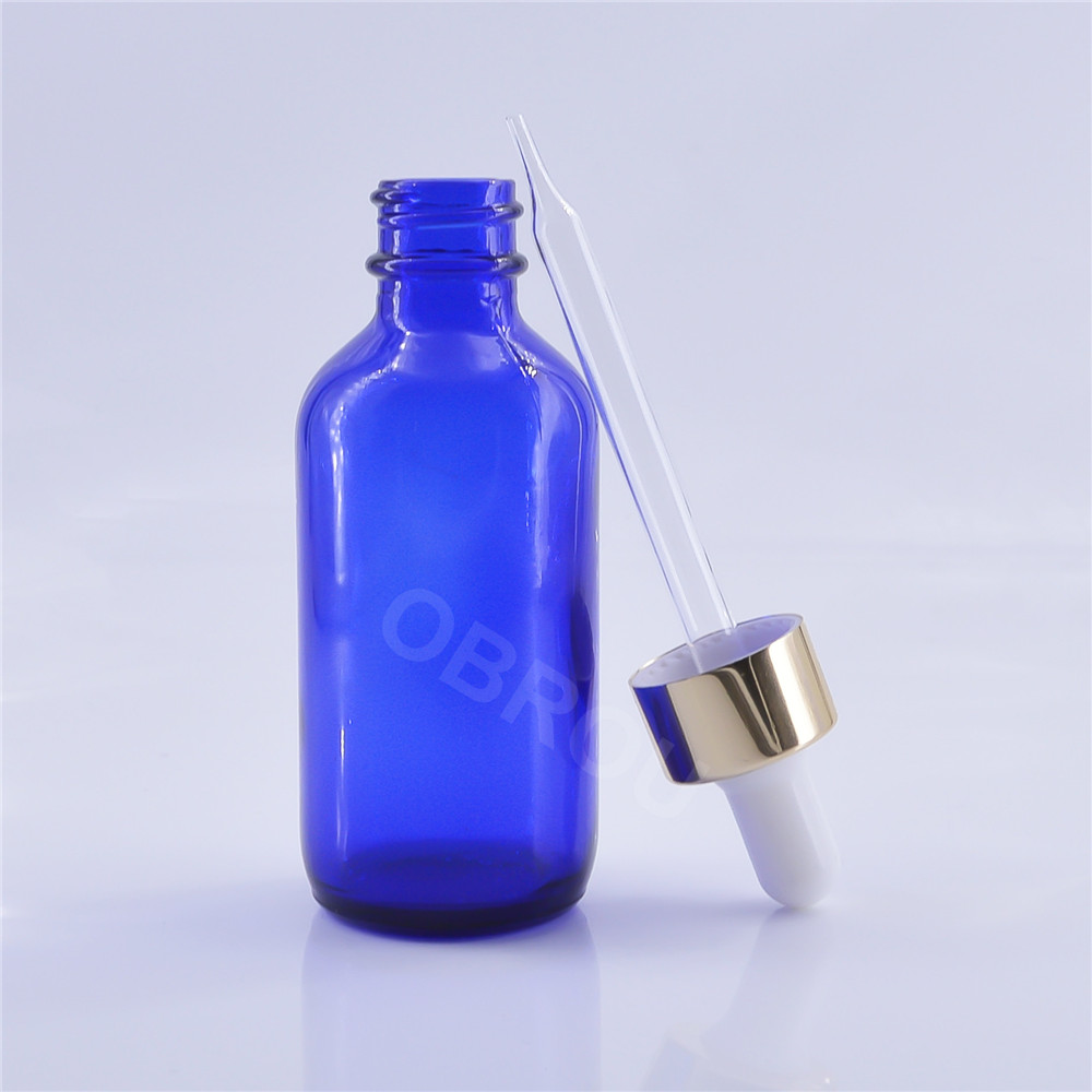 Premium 30ml 60ml 120ml amber blue clear boston round glass bottle 1oz dropper bottles essential oil bottle