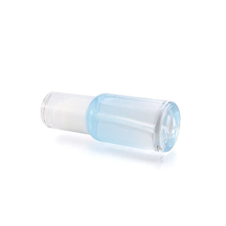 Premium 45ml 100ml 120ml empty gradual blue skin care glass face cream bottle packaging with pump