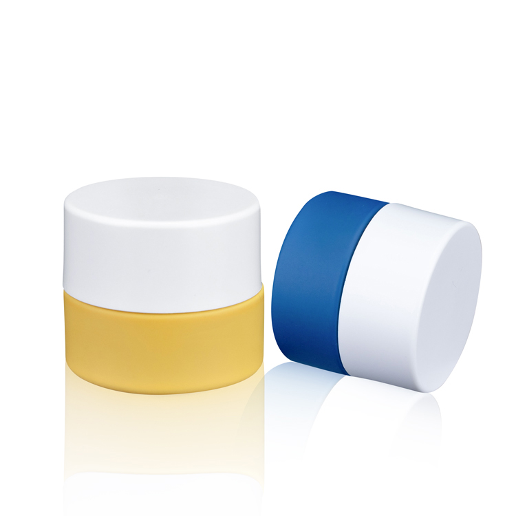 Premium 5g 5ml small clear cbd wax oil child resistant proof lid glass container jars with gold rounded childproof cap