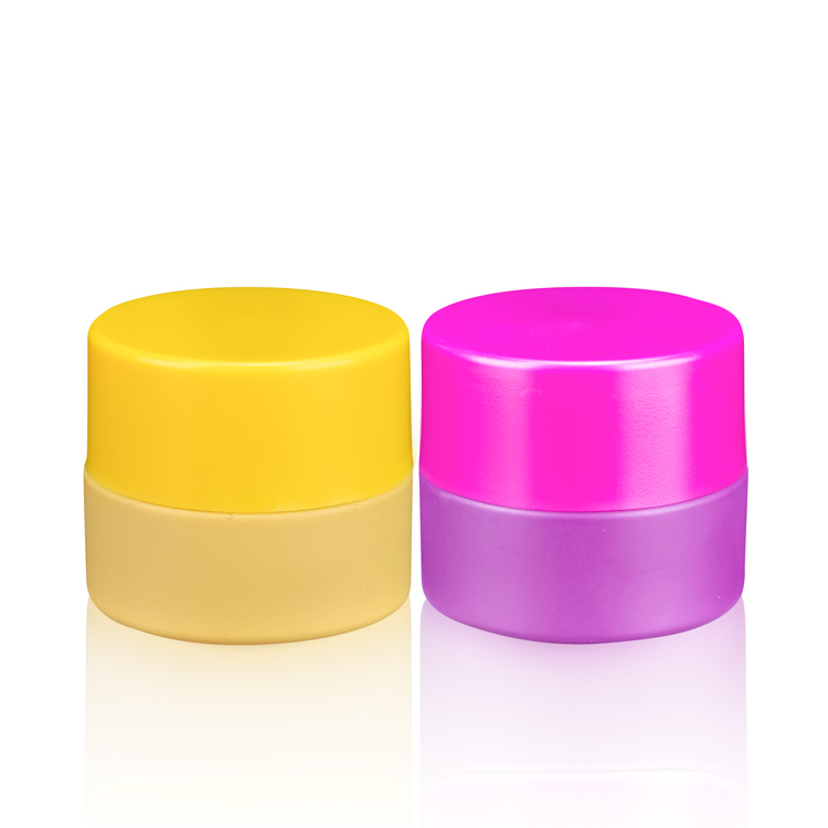 Premium 5g airtight child resistant container mini smell proof black UV hemp packaging glass jars with black plastic lids