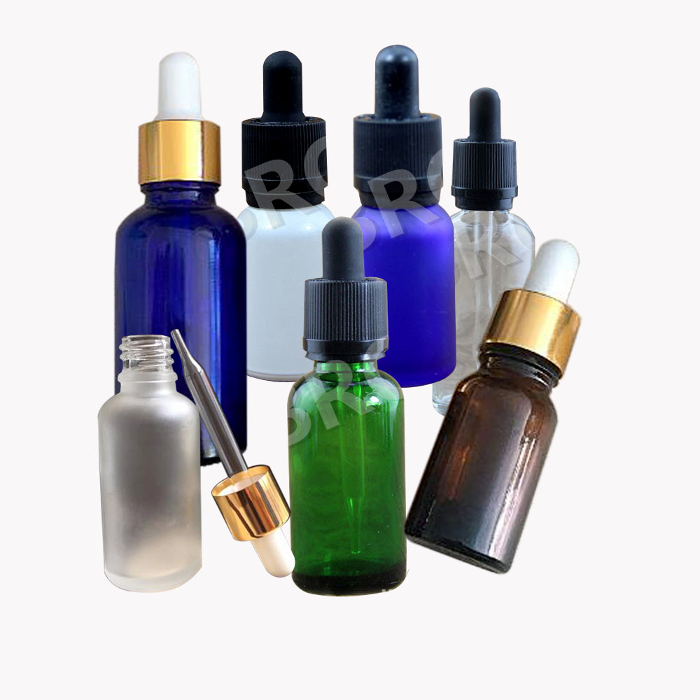 Premium 5ml 10ml 15ml 20ml 30ml 50ml 100ml essential beard oil glass dropper bottles essential oil bottle e liquid bottle