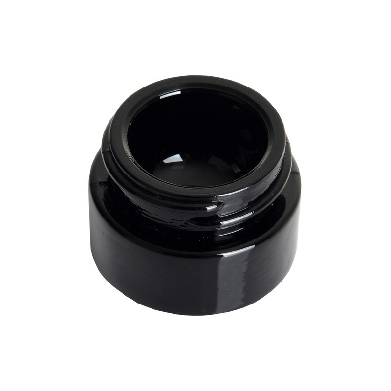 Premium Air Tight Medical Use Glass Concentrate Jars With Black Lids