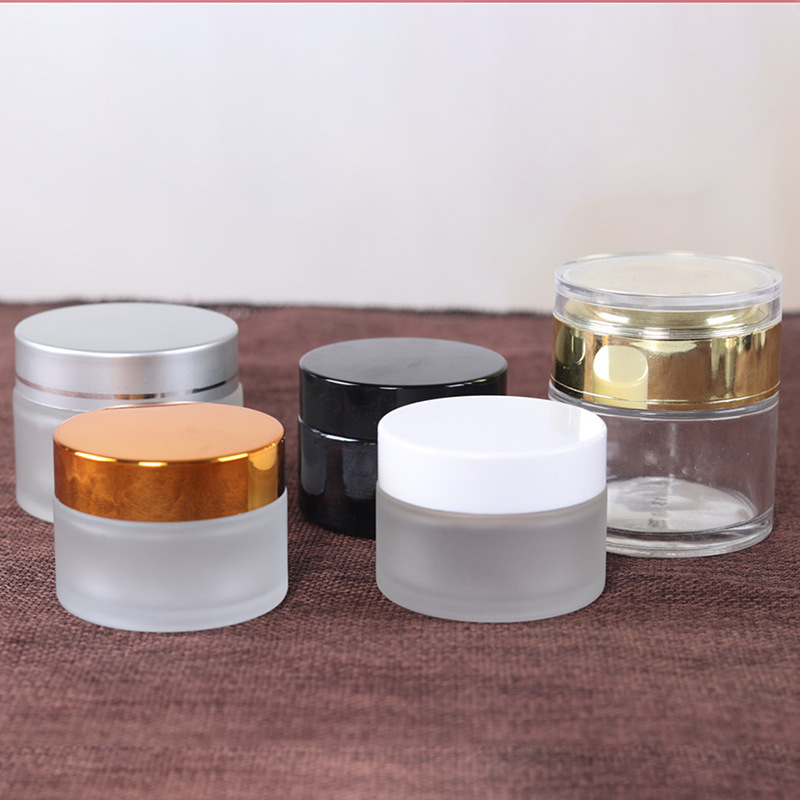 Premium Frosted Transparent Cream Bottles Face Cream Bottles Portable Cosmetic Bottles