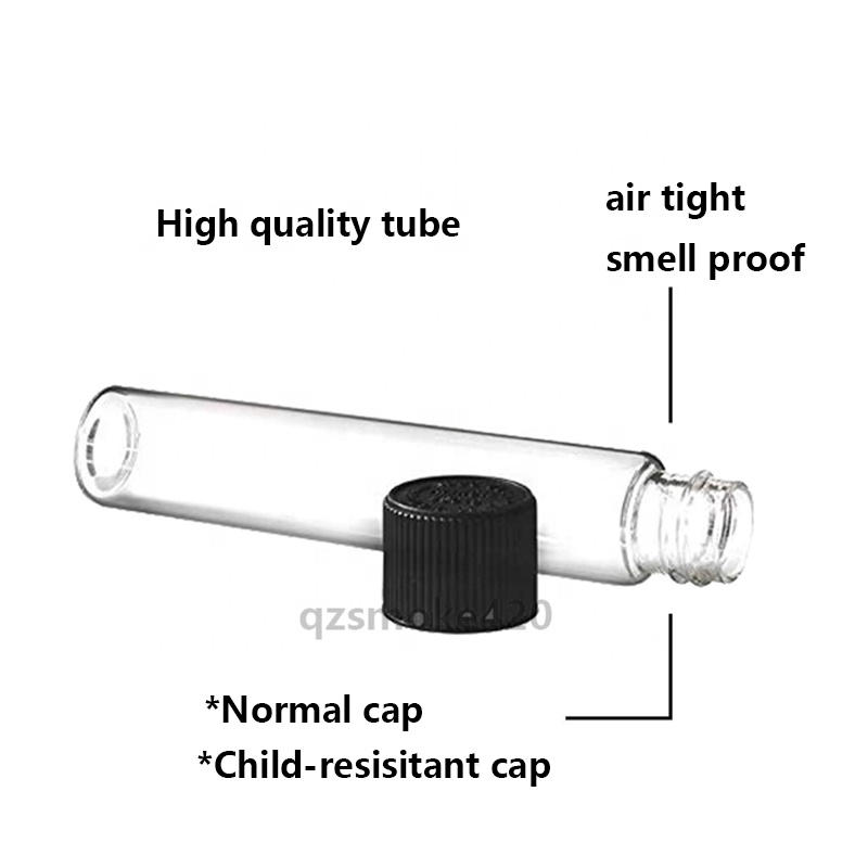 Premium Glass Tube for Pre Roll Joints Big Rolls 115 mm King Size Joints Pre Roll Cones Container