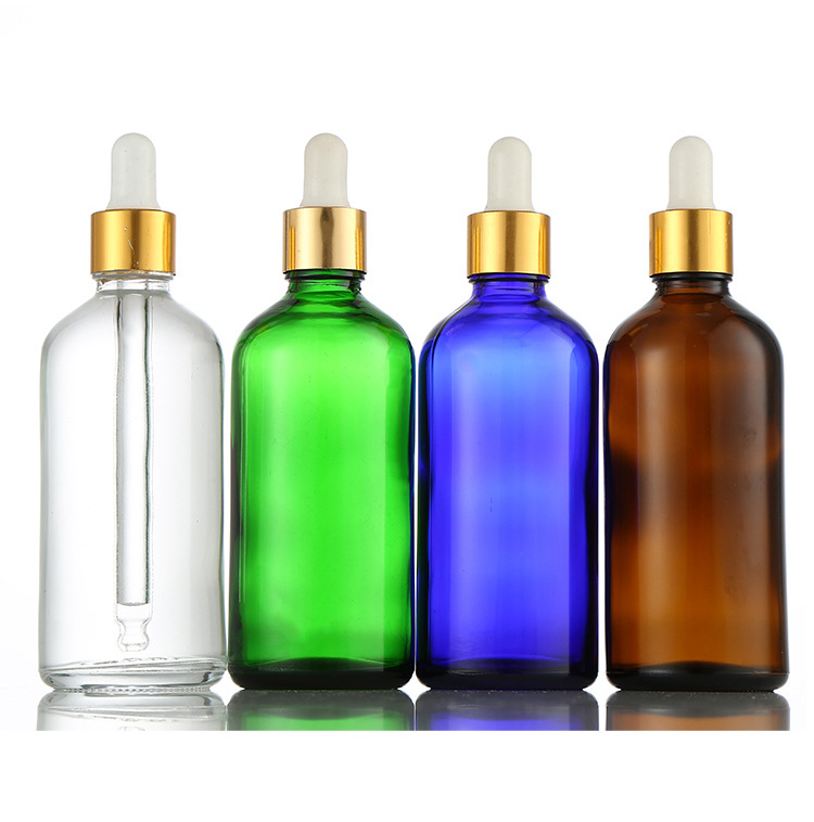 Premium Green Blue  Amber 10ml Essential Oil Bottles Serum Dropper Bottle Cosmetic Packaging