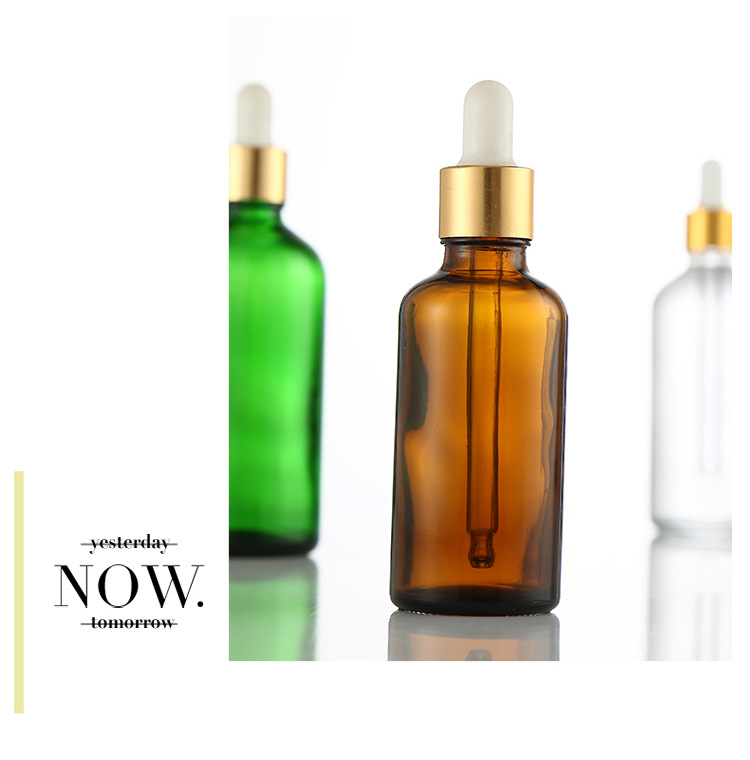 Premium Green Blue Amber 10ml Essential Oil Bottles Serum Dropper Bottle Cosmetic Packaging