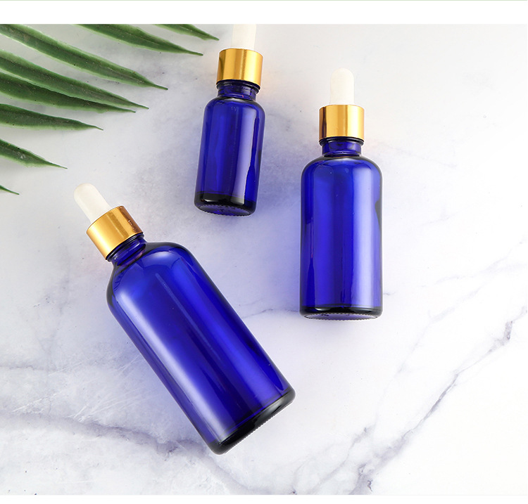 Premium Green Blue Amber 10ml Essential Oil Bottles Serum Dropper Bottle Cosmetic Packaging