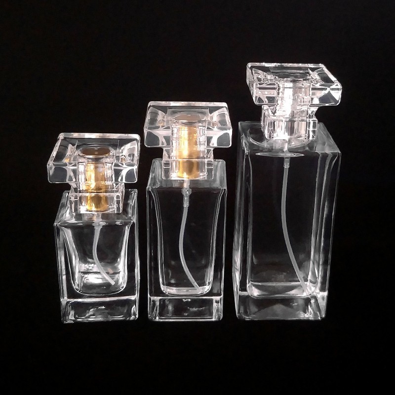 Premium Separate Portable Perfume Replacement Bottle Large capacity 50ml bottle empty glass fragrance bottles