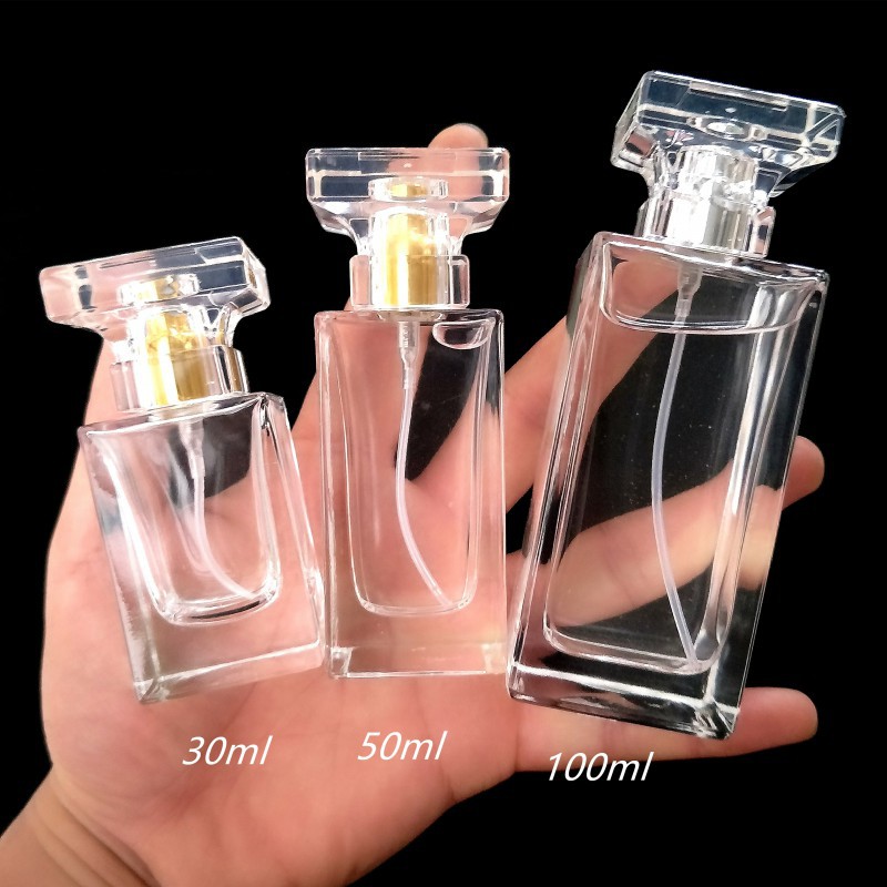 Premium Separate Portable Perfume Replacement Bottle Large capacity 50ml bottle empty glass fragrance bottles