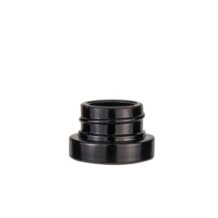 Premium bulk 3ml 5ml 7ml 9ml round black uv child safe proof edibles CBD WAX OIL glass jars with black childproof cap