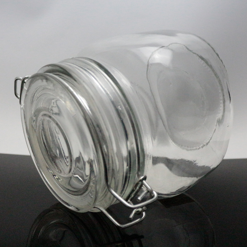 Premium glass storage jar glass big jars 800ml