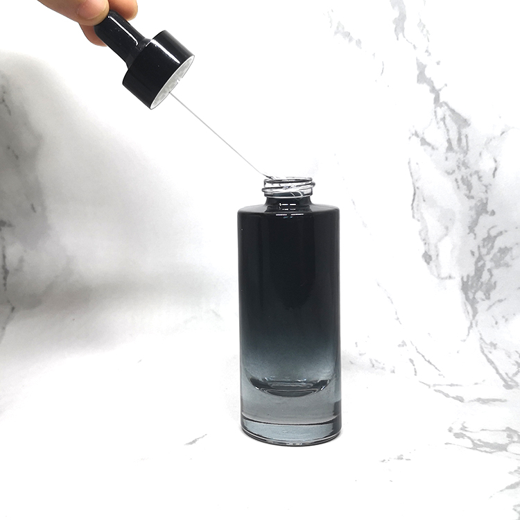 Premium tall 30ml empty thick bottom foundation bottle with dropper