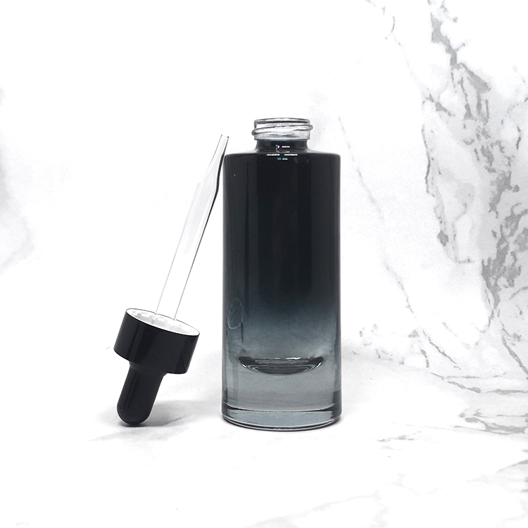 Premium tall 30ml empty thick bottom foundation bottle with dropper