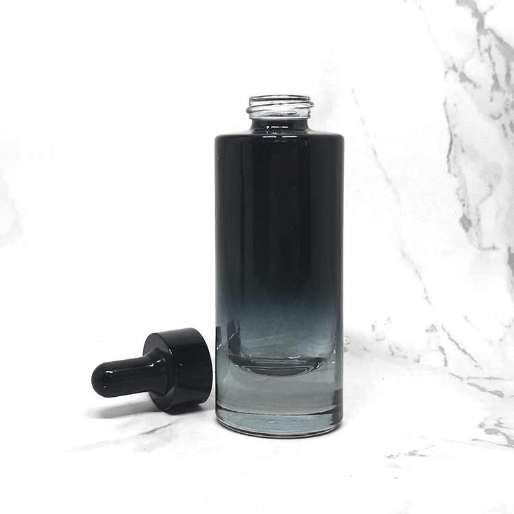 Premium tall 30ml empty thick bottom foundation bottle with dropper