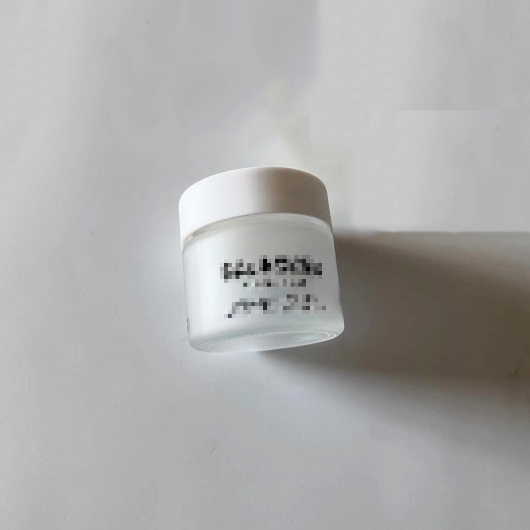 Premium vials matte glass Jar with silver Lid, 3oz capacity