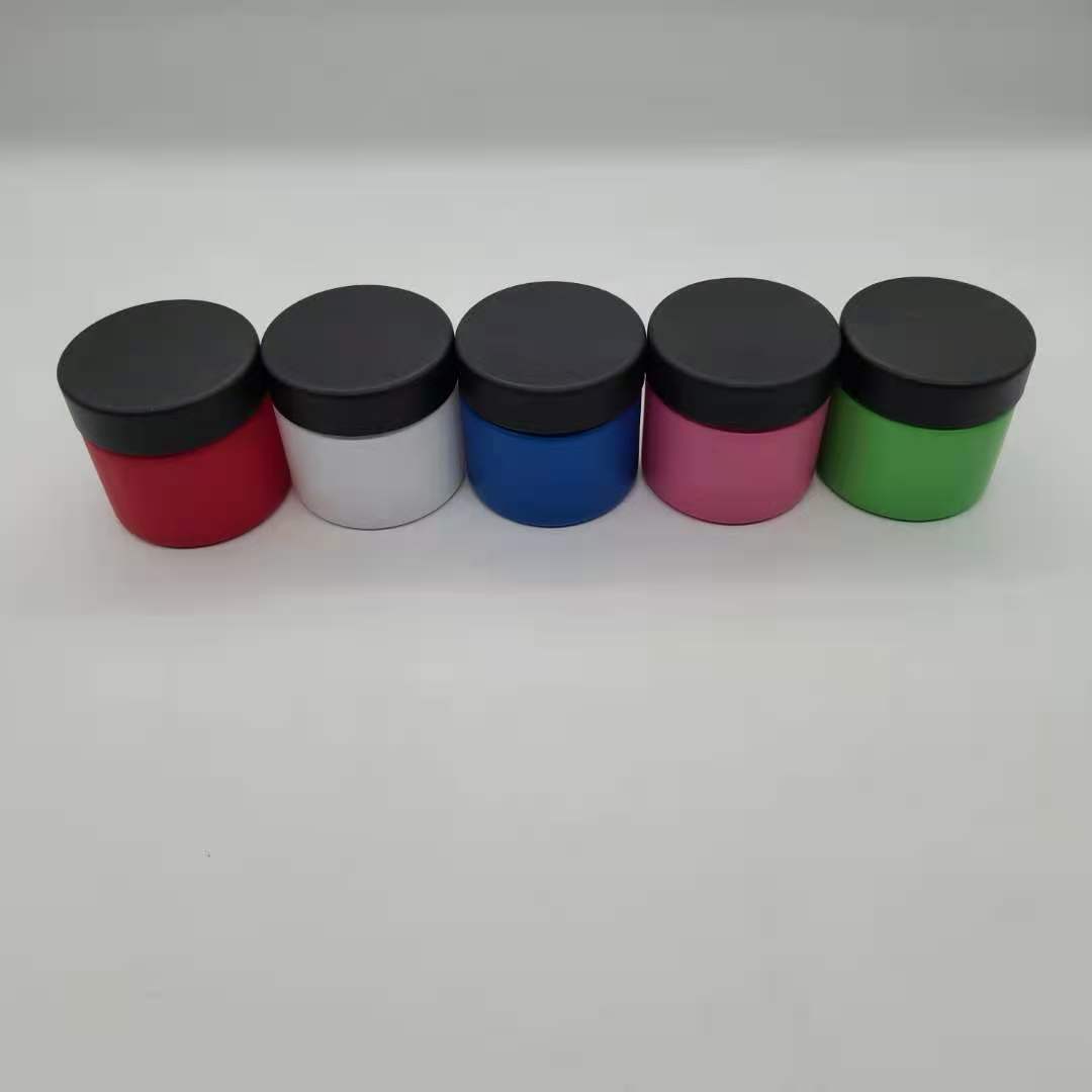 Premium vials matte glass Jar with silver Lid, 3oz capacity