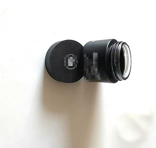 Premium vials matte glass Jar with silver Lid, 3oz capacity