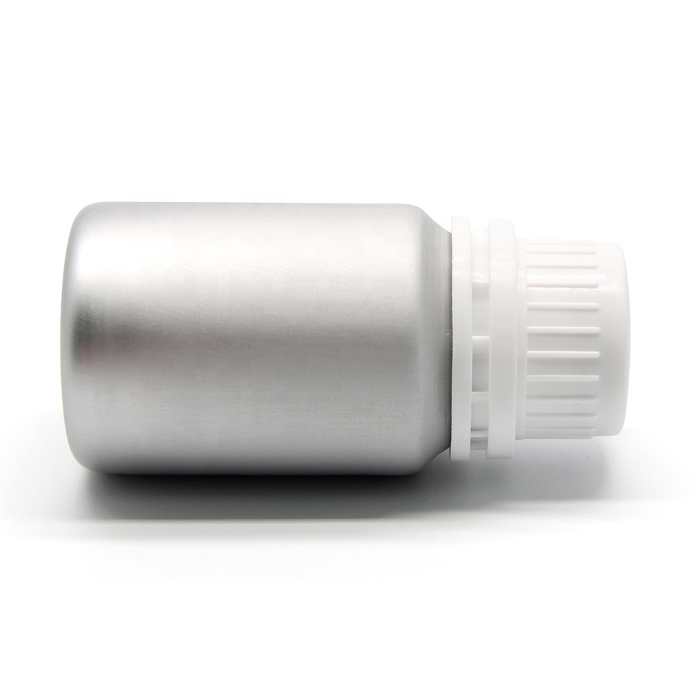 Pressure seal child proof aluminum pill bottle with tamper proof cap new design made in China