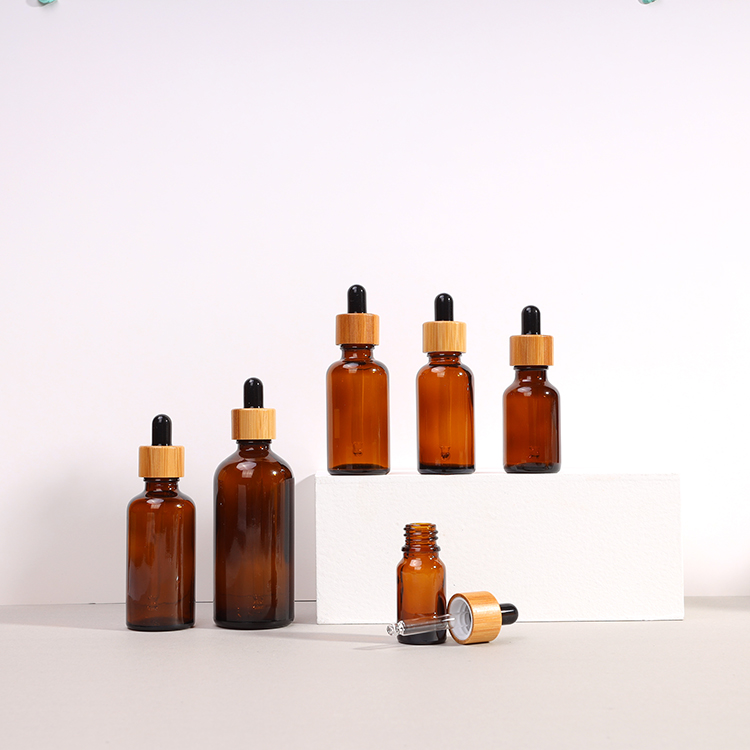 PrettyCare Eye Dropper Bottle 1 oz Amber Glass Bottles 30ml with dropper Empty Tincture Bottles for Essential Oils