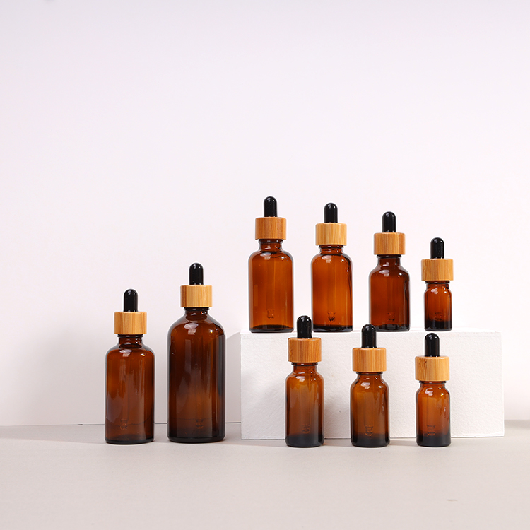 PrettyCare Eye Dropper Bottle 1 oz Amber Glass Bottles 30ml with dropper Empty Tincture Bottles for Essential Oils