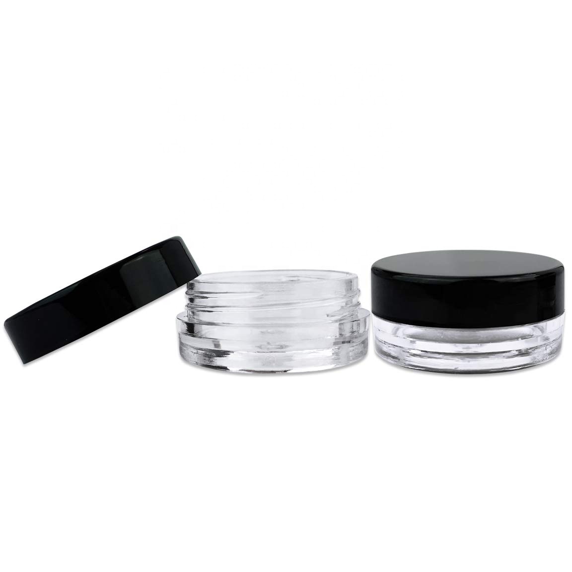 Printed Custom Logo 7ml Smell Proof Glass Jar Concentrate Containers With Child Resistant Caps