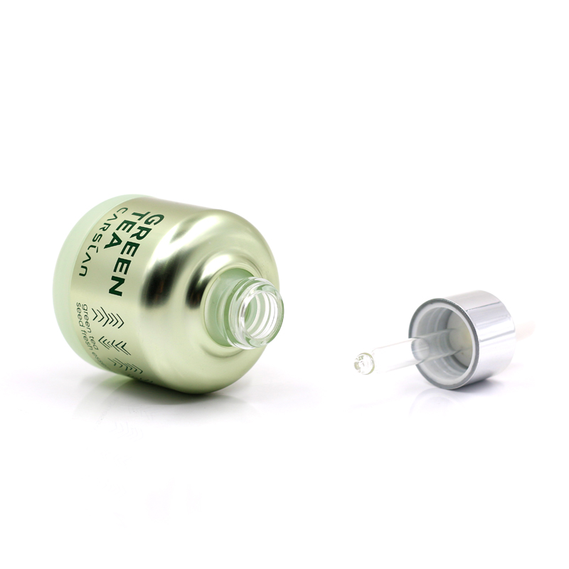 Printed luxury cosmetic bottle packaging serum glass dropper bottles
