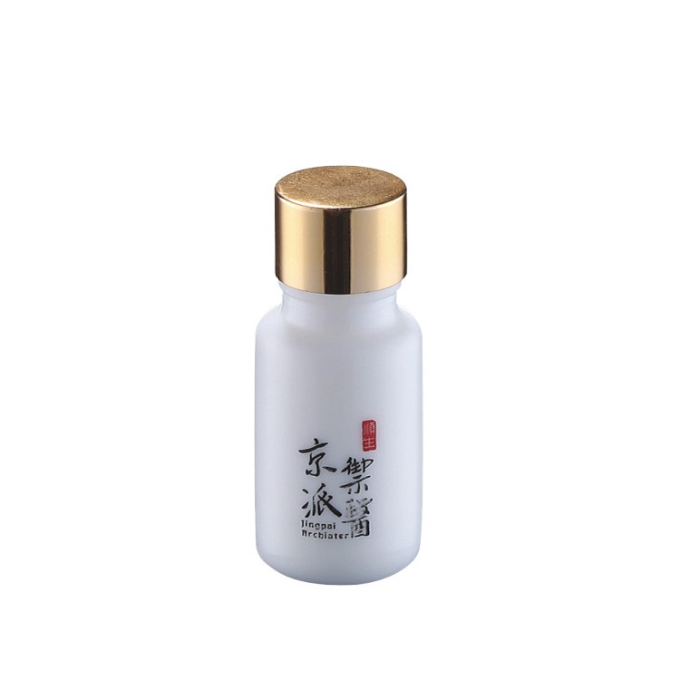 Printing Empty Special Customized White Porcelain Dropper Cosmetic Essential Oil Bottle 5ml 10ml 15ml 20ml 30ml 50ml 100ml