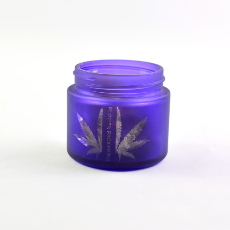 Printing jars glass child resistant 2oz glass jar child proof
