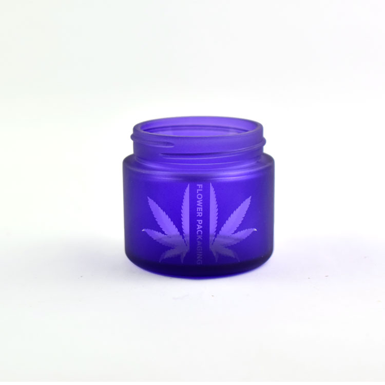 Printing jars glass child resistant 2oz glass jar child proof