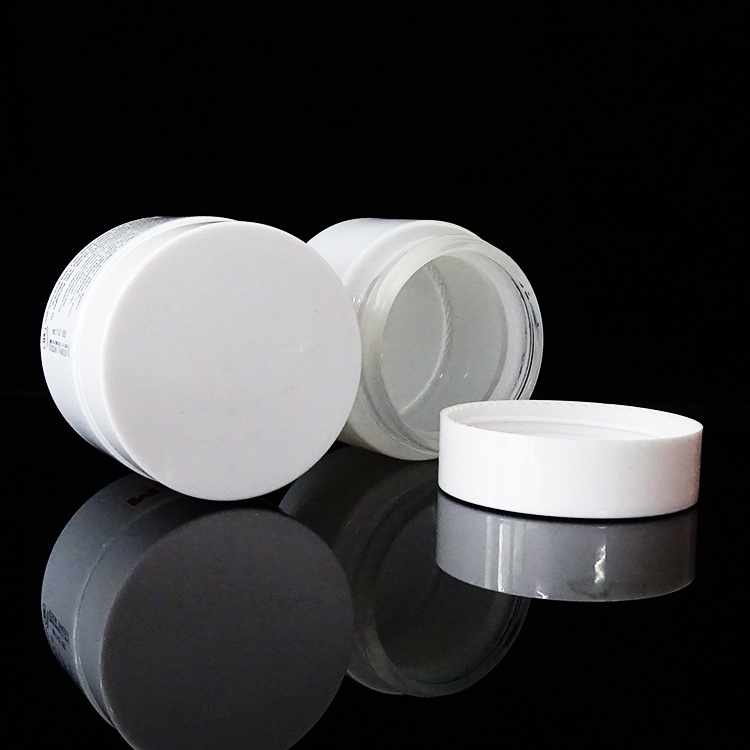 Printing logo white amber cosmetic glass packaging cream jar 30ml 50g 100g 60g