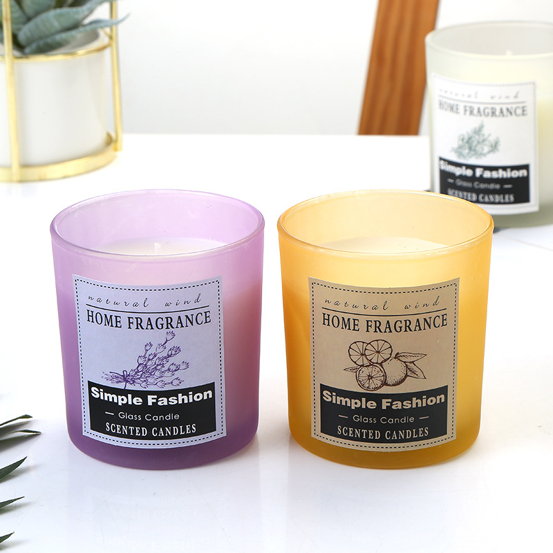 Private Label Decorative Empty Candle Making Jar Packaging Green Rose Gold Glass Jars Set For Candle Making With Lids