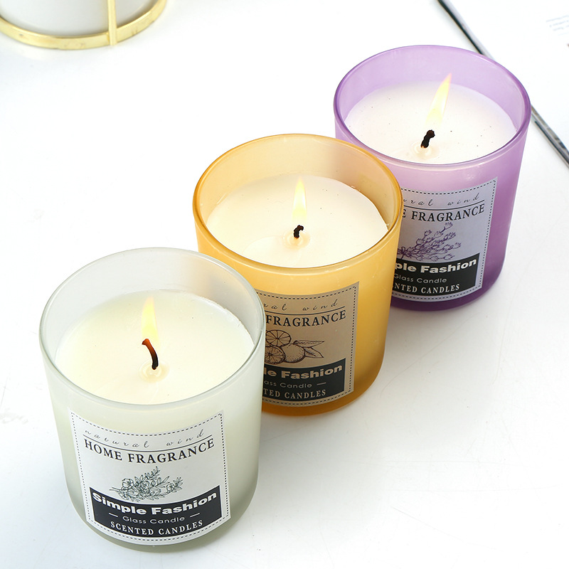 Private Label Decorative Empty Candle Making Jar Packaging Green Rose Gold Glass Jars Set For Candle Making With Lids