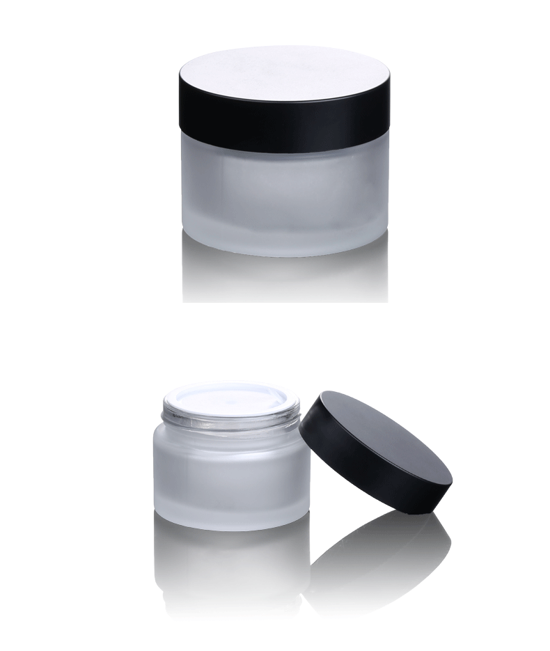 Private Label OEM Skin Care Packaging Cosmetics Glass Bottle Set Cream Bottle Frosted Glass Spray Bottle