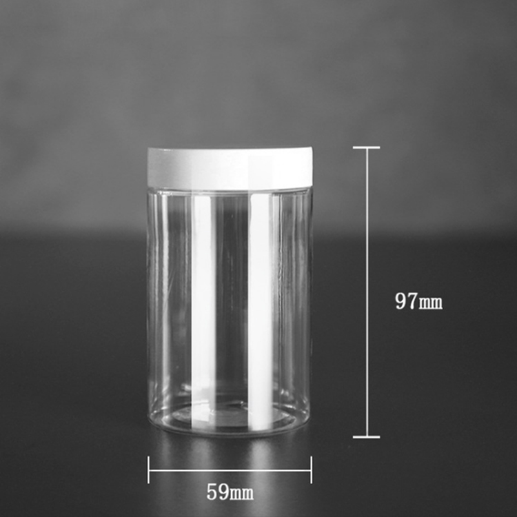 Private custom 150ml 200ml 350ml 500ml 800ml empty stackable borosilicate glass storage bottles jars with bamboo lid