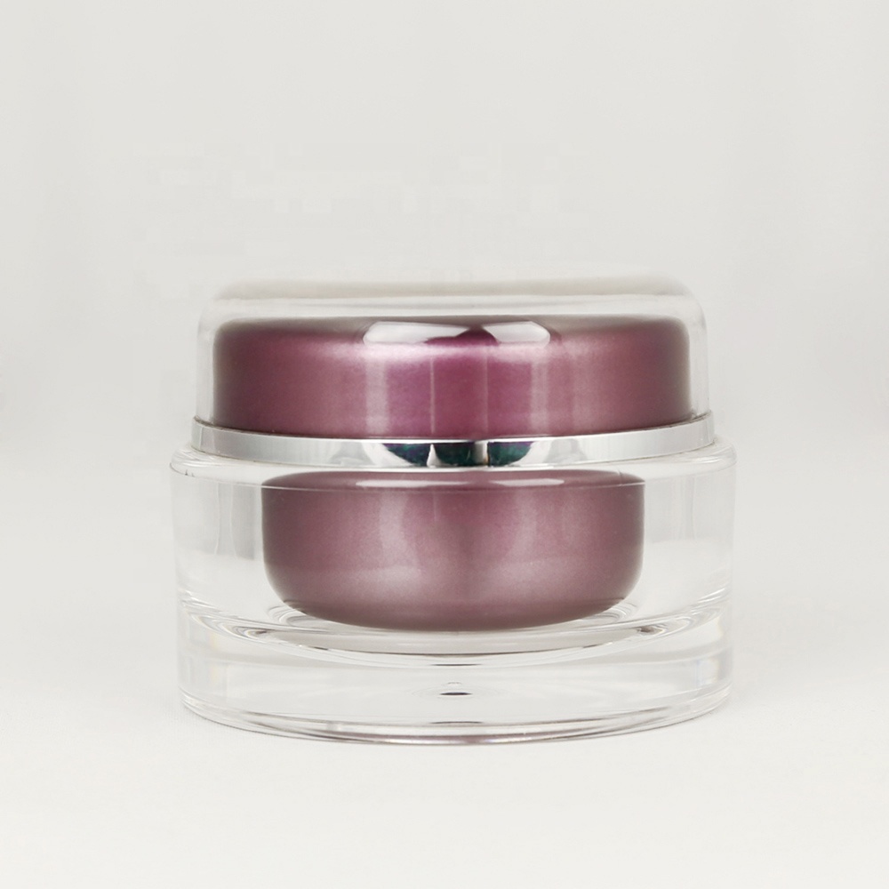 Private label 200ml plastic cosmetic container 150ml cosmetic jar 50ml face cream jar with lids
